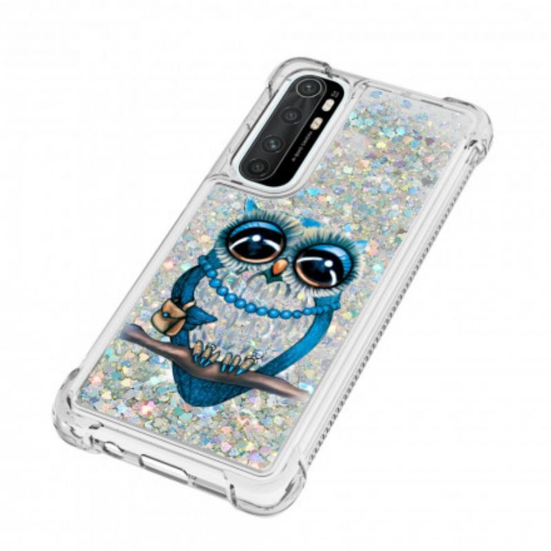 Maskica Xiaomi Mi Note 10 Lite Miss Owl Sequins