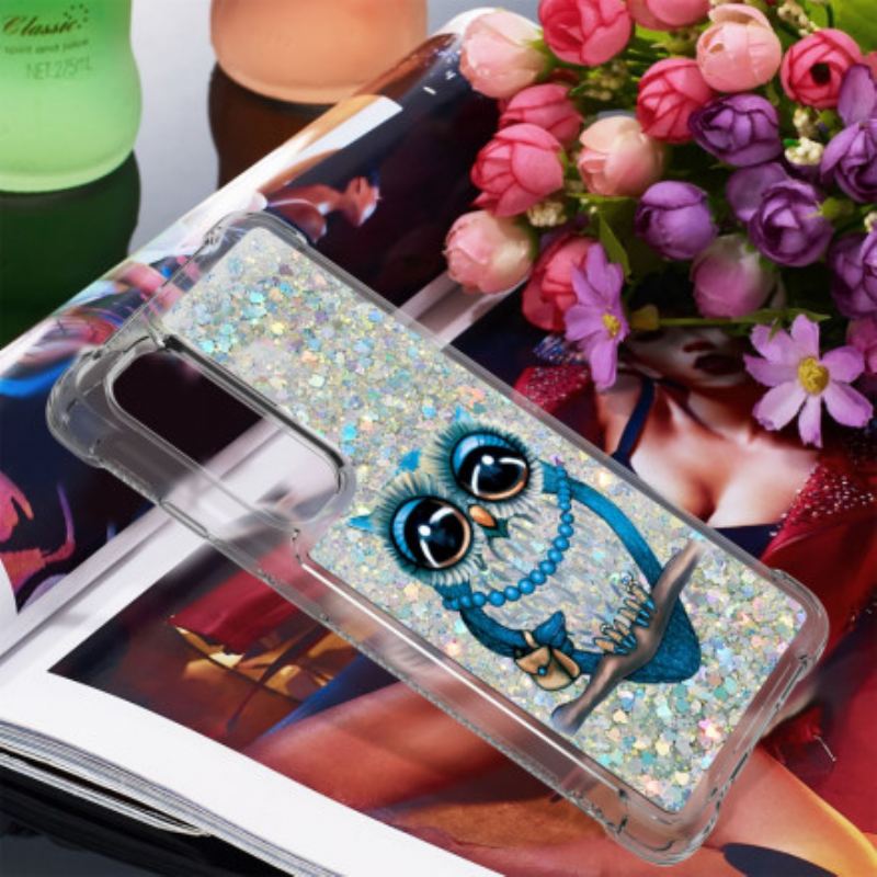 Maskica Xiaomi Mi Note 10 Lite Miss Owl Sequins