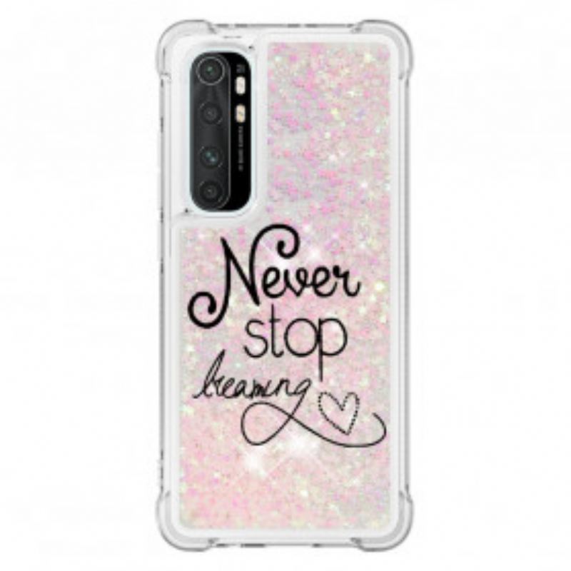 Maskica Xiaomi Mi Note 10 Lite Never Stop Dreaming Glitter