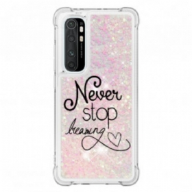 Maskica Xiaomi Mi Note 10 Lite Never Stop Dreaming Glitter