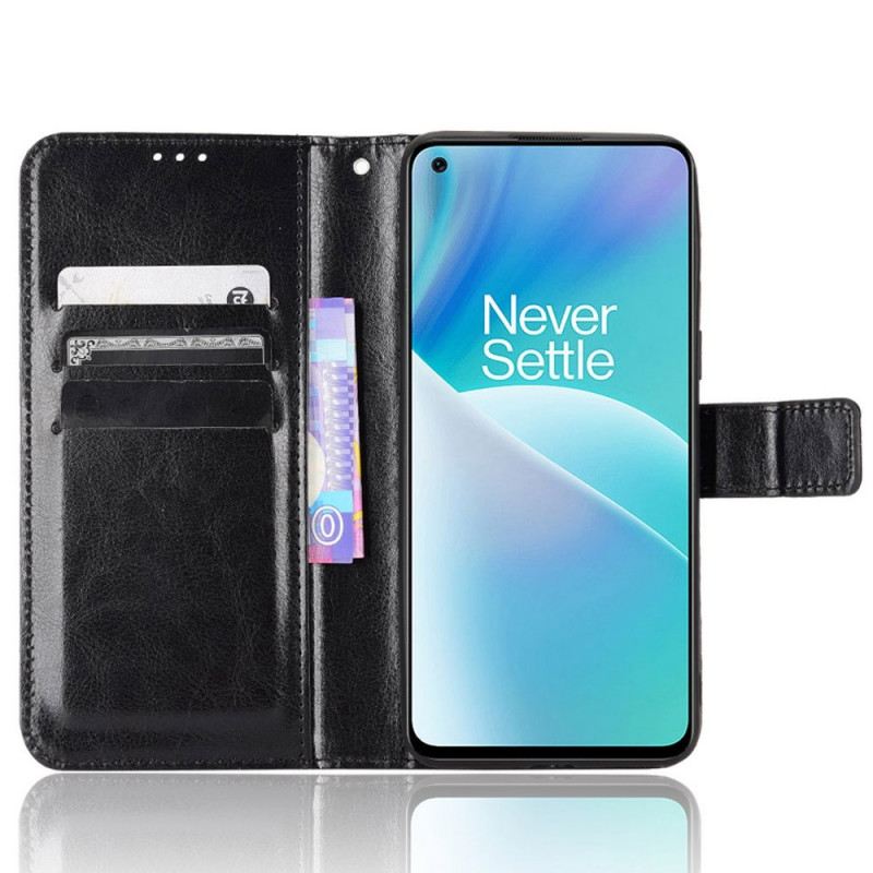 Futrola OnePlus Nord 2T 5G Upadljiva Umjetna Koža S Remenom