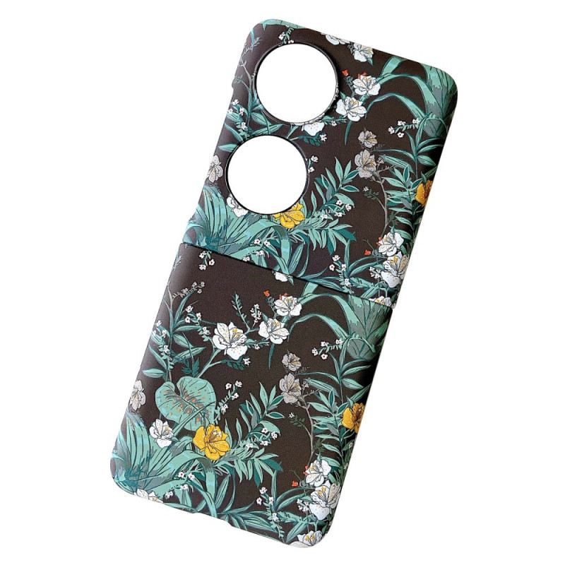 Maskica Huawei P50 Pocket Cvijeće