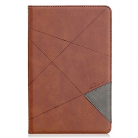 Flip Futrola Samsung Galaxy Tab S6 Lite Geometry Leather Effect