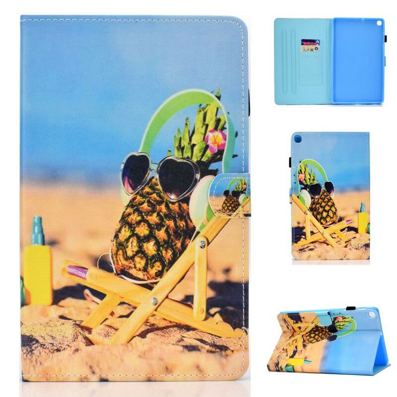 Kožna Futrola Samsung Galaxy Tab S6 Lite Plaža Pineapple