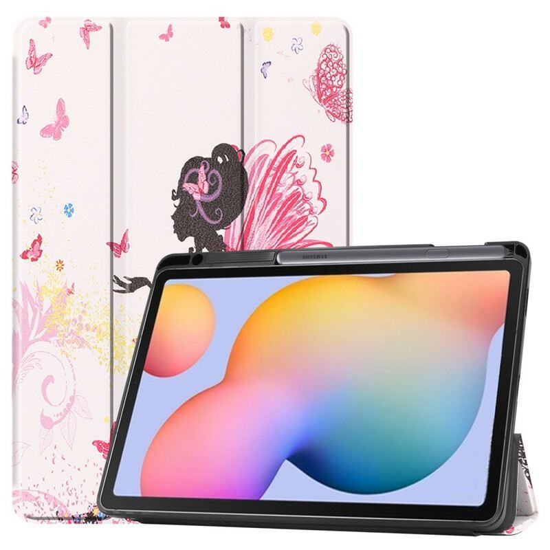 Maskica Samsung Galaxy Tab S6 Lite Držač Za Olovke Floral Fairy