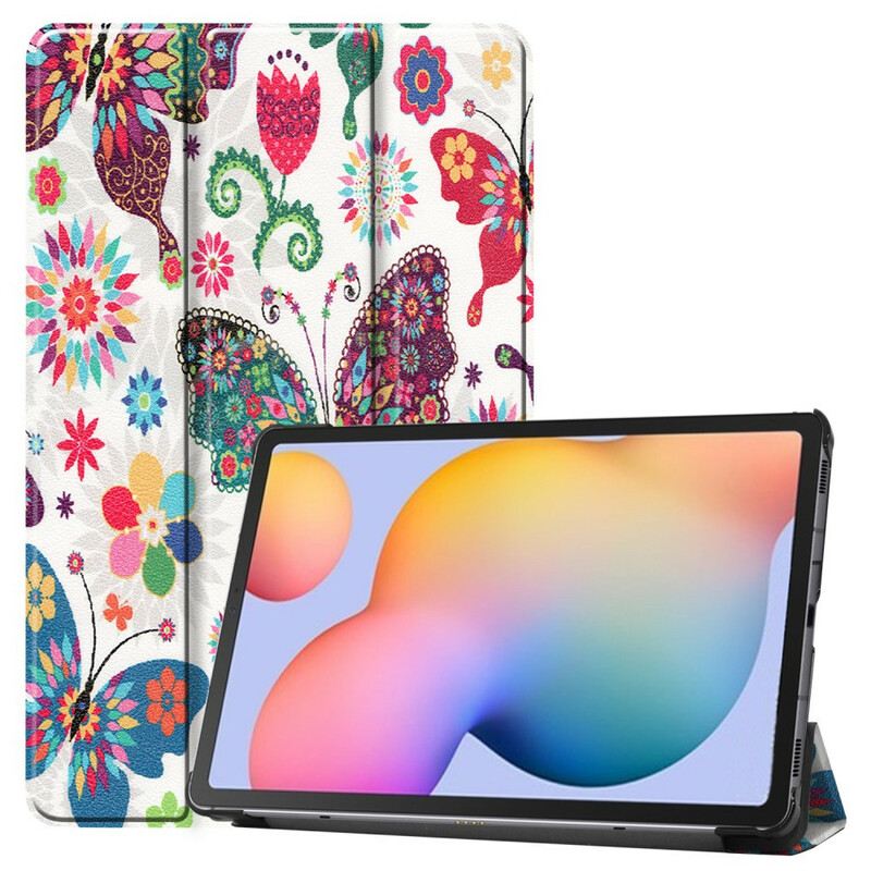 Maskica Samsung Galaxy Tab S6 Lite Retro Leptiri I Cvijeće