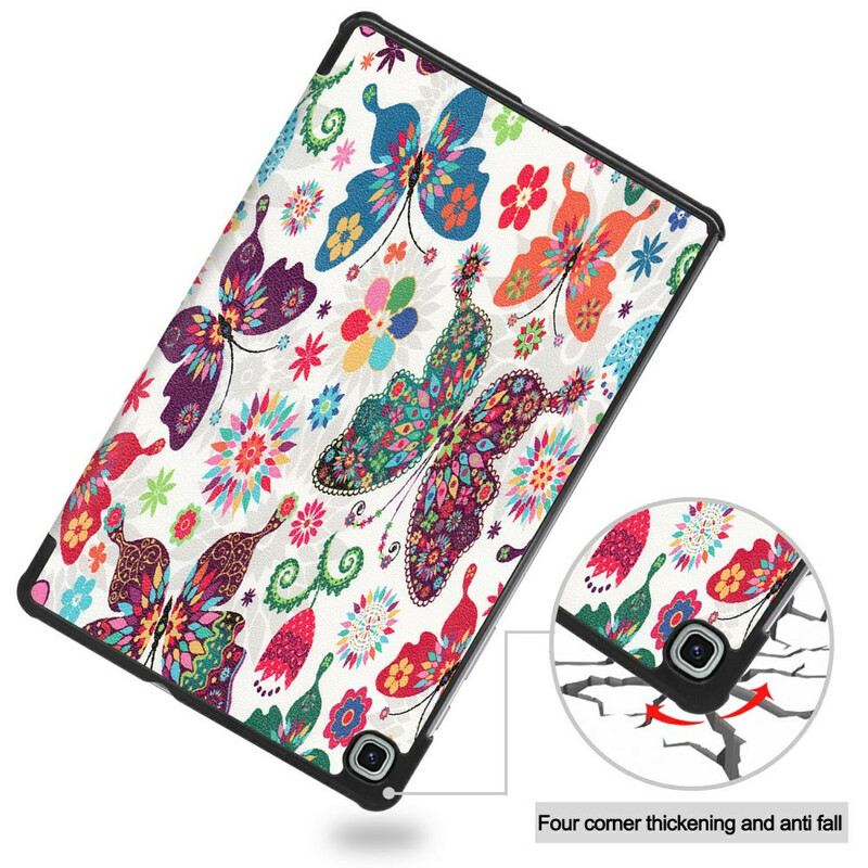 Maskica Samsung Galaxy Tab S6 Lite Retro Leptiri I Cvijeće