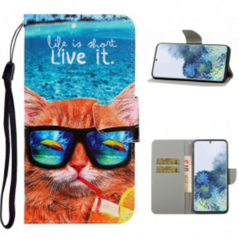 Futrola Samsung Galaxy S21 Ultra 5G Cat Live It Strappy