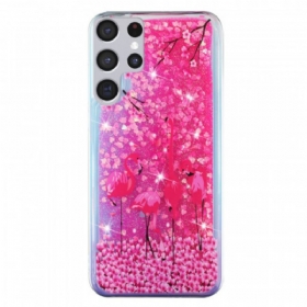 Maskica Samsung Galaxy S21 Ultra 5G Flamingo Šljokice