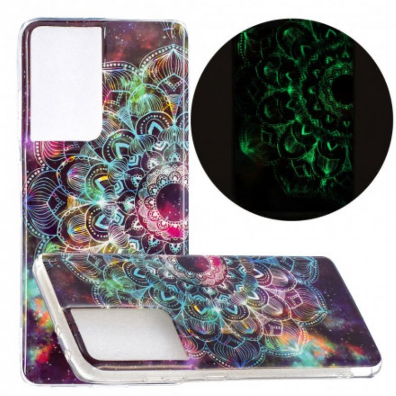 Maskica Samsung Galaxy S21 Ultra 5G Fluorescentna Cvjetna Serija