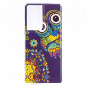 Maskica Samsung Galaxy S21 Ultra 5G Mandala Fluorescentne Sove