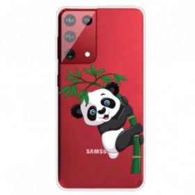 Maskica Samsung Galaxy S21 Ultra 5G Panda Na Bambusu