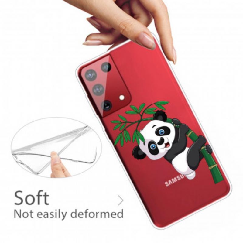 Maskica Samsung Galaxy S21 Ultra 5G Panda Na Bambusu