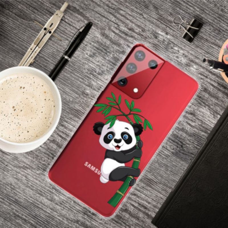 Maskica Samsung Galaxy S21 Ultra 5G Panda Na Bambusu