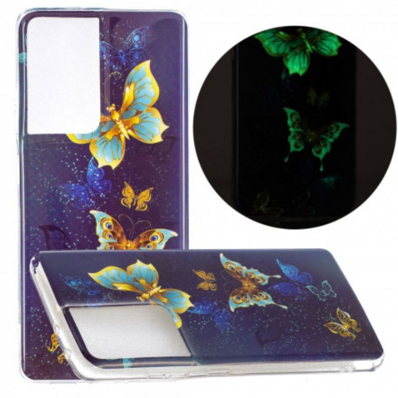 Maskica Samsung Galaxy S21 Ultra 5G Serija Fluorescentnih Leptira