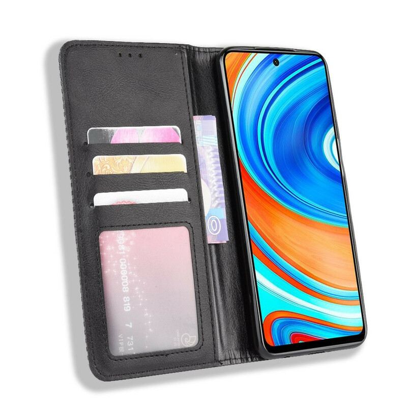 Flip Futrola Xiaomi Redmi Note 9S / 9 Pro Kožna Futrola Efekt Stilizirane Vintage Kože