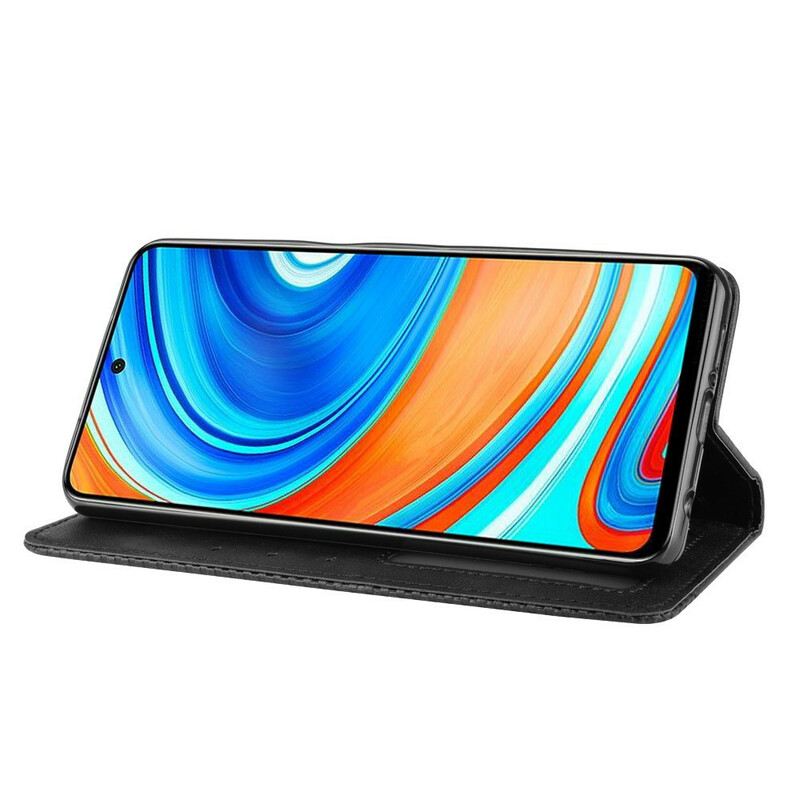 Flip Futrola Xiaomi Redmi Note 9S / 9 Pro Kožna Futrola Efekt Stilizirane Vintage Kože