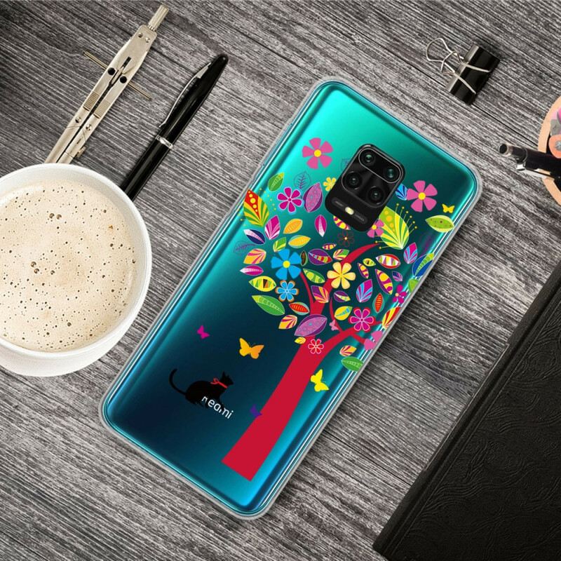 Maskica Xiaomi Redmi Note 9S / 9 Pro Mačka Ispod Šarenog Drveta