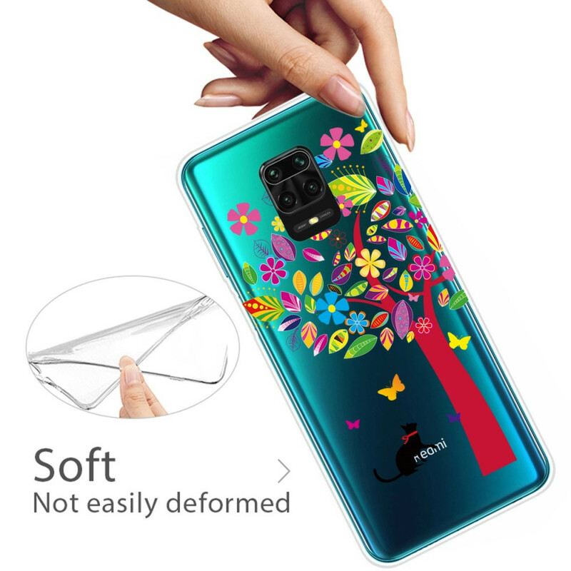 Maskica Xiaomi Redmi Note 9S / 9 Pro Mačka Ispod Šarenog Drveta