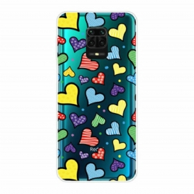 Maskica Xiaomi Redmi Note 9S / 9 Pro Raznobojna Srca