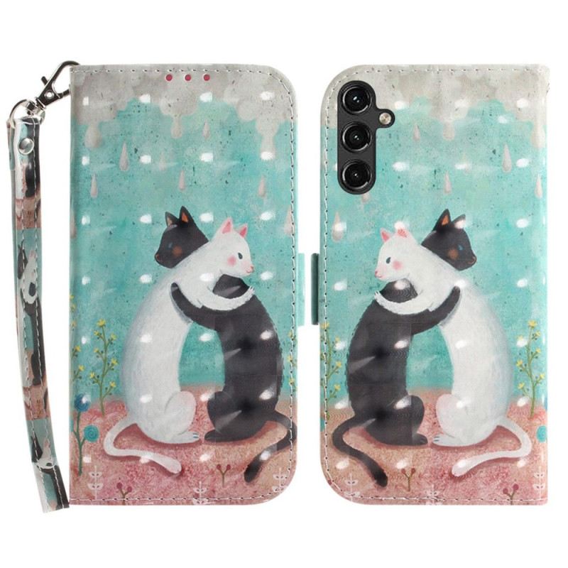 Futrola Samsung Galaxy A14 / A14 5G Black White Cat Thong