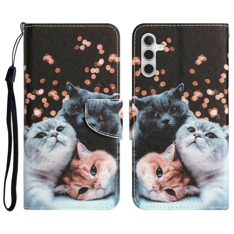 Kožna Futrola Samsung Galaxy A14 / A14 5G Samo Thong Cats