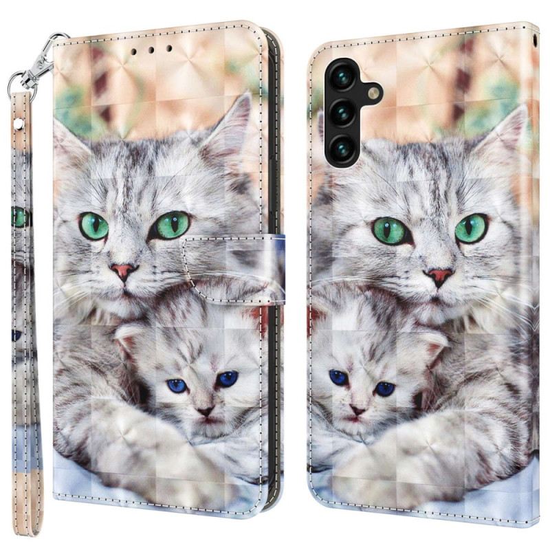 Kožna Futrola Samsung Galaxy A14 / A14 5G Samo Thong Cats