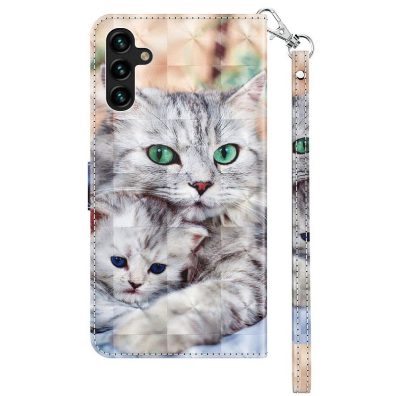 Kožna Futrola Samsung Galaxy A14 / A14 5G Samo Thong Cats