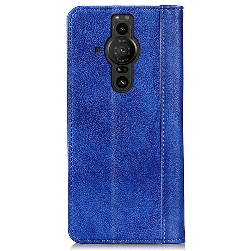 Flip Futrola Sony Xperia Pro-I Kožna Futrola Elegance Split Litchi Koža