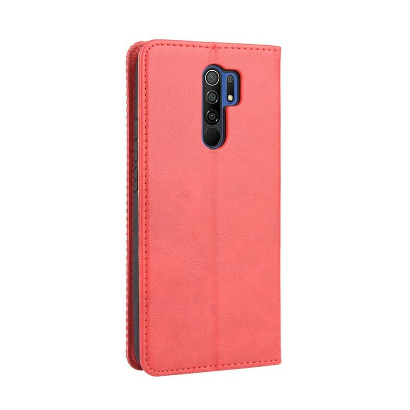 Flip Futrola Xiaomi Redmi 9 Kožna Futrola Efekt Stilizirane Vintage Kože