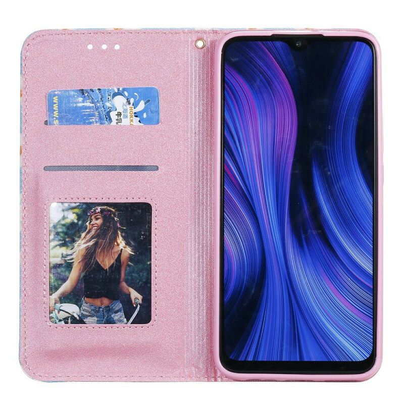 Flip Futrola Xiaomi Redmi 9 Kožna Futrola Tratinčice