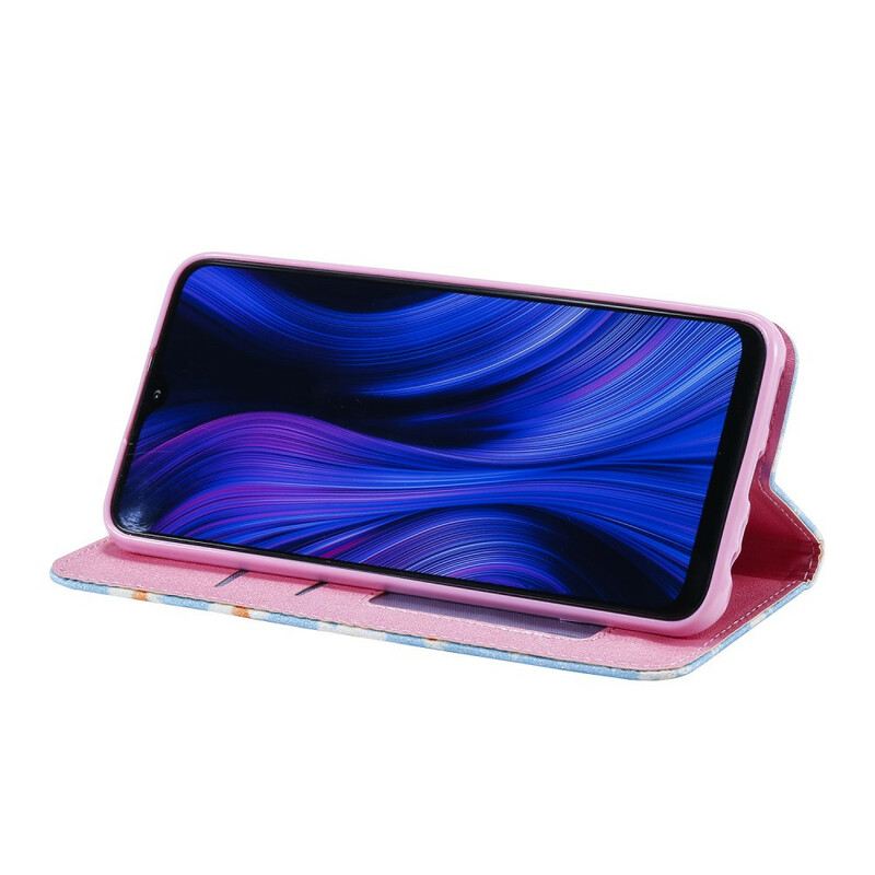 Flip Futrola Xiaomi Redmi 9 Kožna Futrola Tratinčice