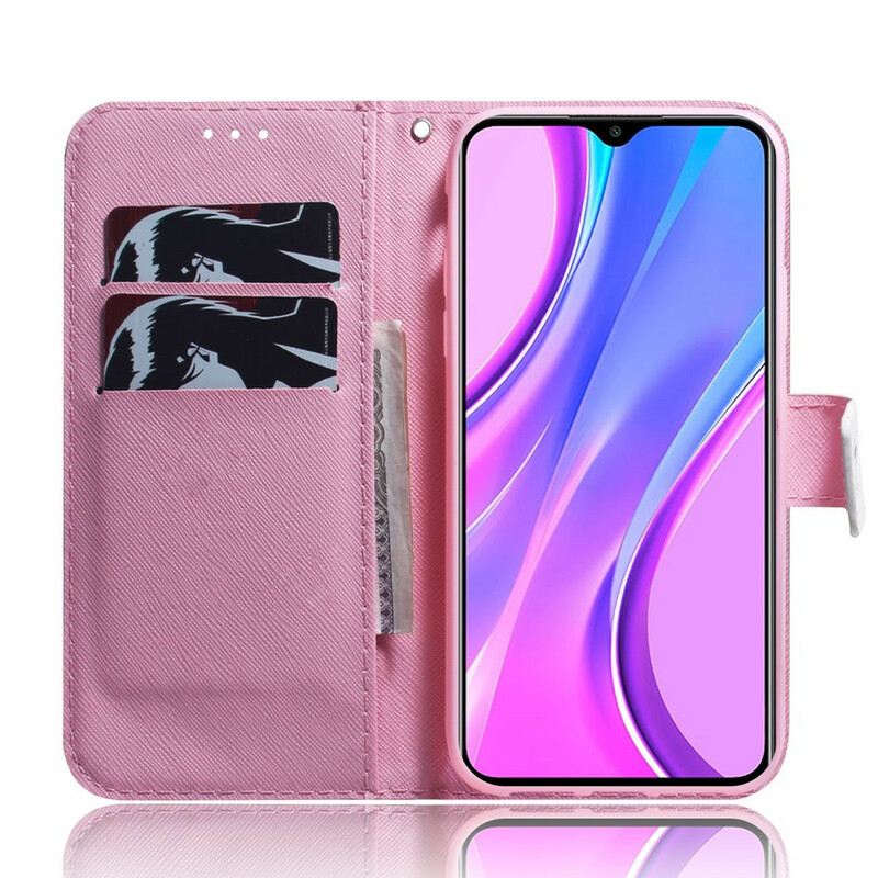 Futrola Xiaomi Redmi 9 Cvijet Dusty Pink