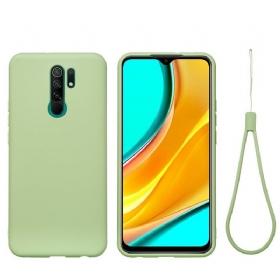 Maskica Xiaomi Redmi 9 Tekući Silikon S Uzicom