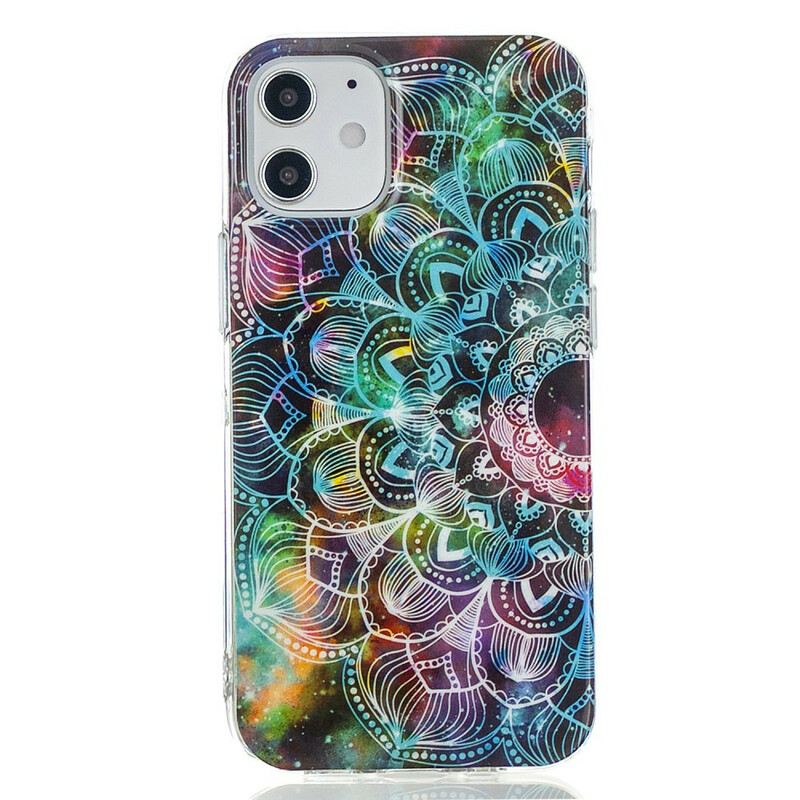 Maskica iPhone 12 Mini Fluorescentna Cvjetna Serija