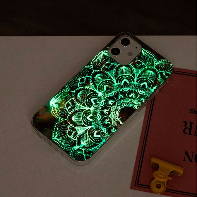 Maskica iPhone 12 Mini Fluorescentna Cvjetna Serija