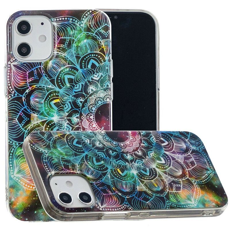 Maskica iPhone 12 Mini Fluorescentna Cvjetna Serija