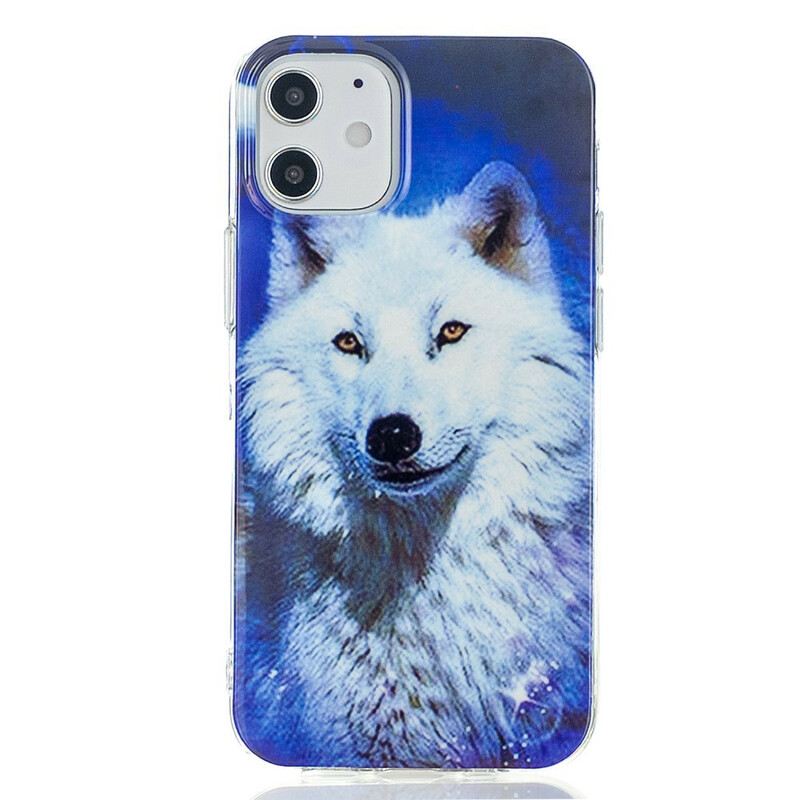 Maskica iPhone 12 Mini Fluorescentna Vučja Serija