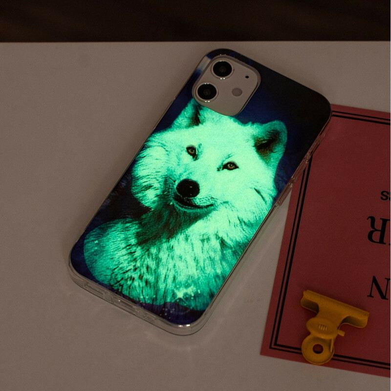 Maskica iPhone 12 Mini Fluorescentna Vučja Serija