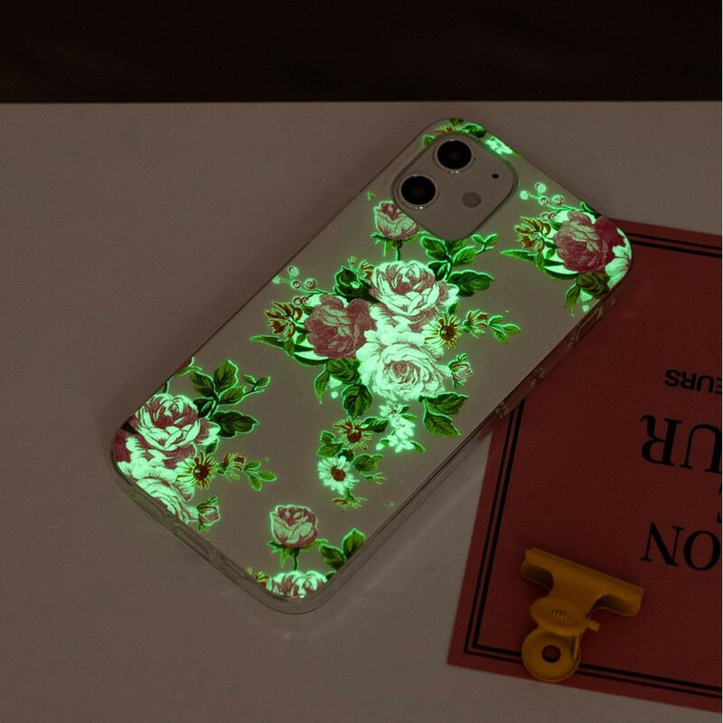 Maskica iPhone 12 Mini Fluorescentno Cvijeće Slobode