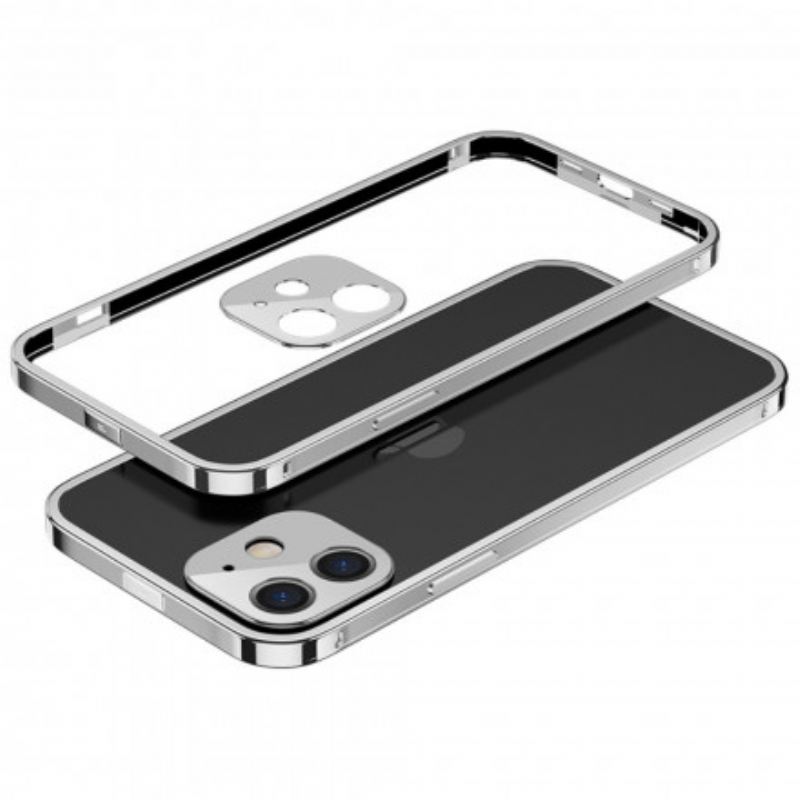 Maskica iPhone 12 Mini Prozirni Rubovi Aluminijska Legura