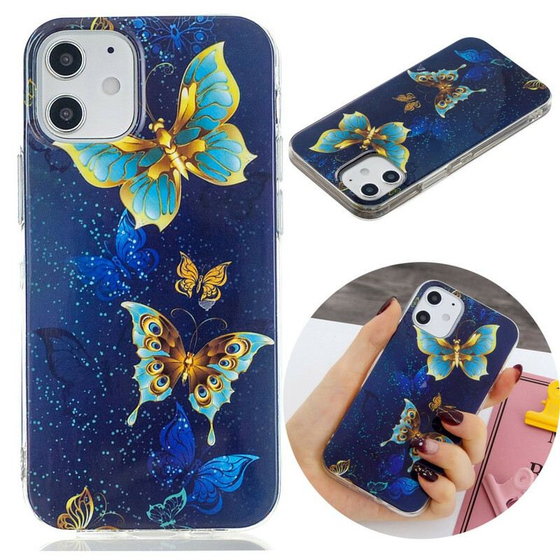 Maskica iPhone 12 Mini Serija Fluorescentnih Leptira