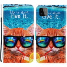 Futrola Samsung Galaxy A22 5G Cat Live It Strappy