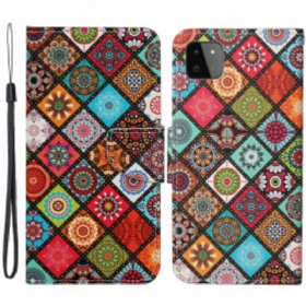 Kožna Futrola Samsung Galaxy A22 5G Patchwork Mandale S Uzicom