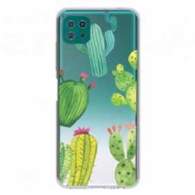 Maskica Samsung Galaxy A22 5G Akvarel Kaktusi