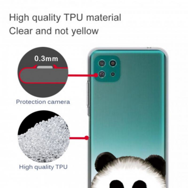 Maskica Samsung Galaxy A22 5G Panda Bez Šavova