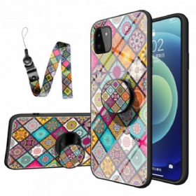 Maskica Samsung Galaxy A22 5G Patchwork Magnetski Držač