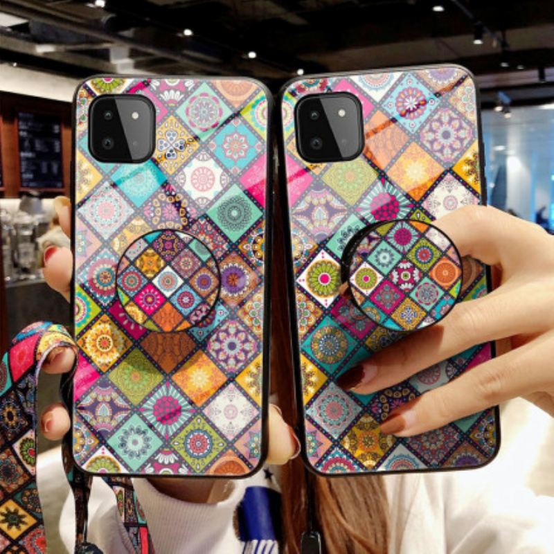 Maskica Samsung Galaxy A22 5G Patchwork Magnetski Držač