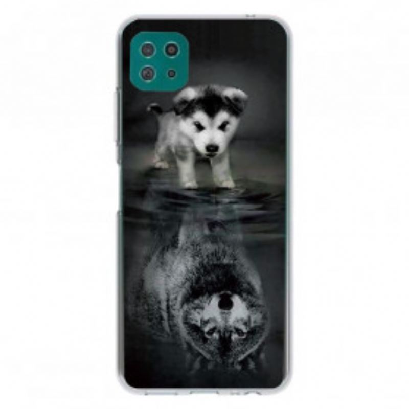 Maskica Samsung Galaxy A22 5G Puppy Dream