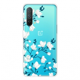 Maskica OnePlus Nord CE 5G Bijelo Cvijeće